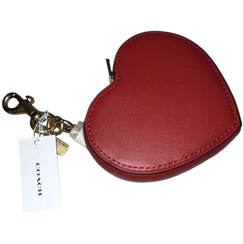 ❤️ COACH Heart Coin Purse Limited Edition NWT - Picture 11 of 13